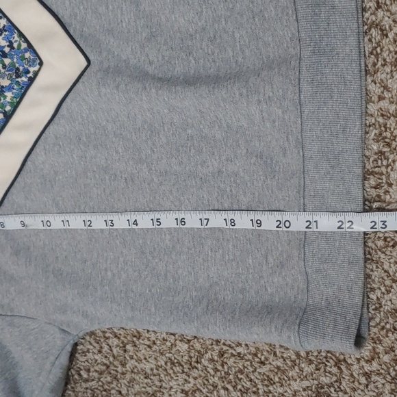 Anthropologie Maeve V-Striped Floral Sweatshirt Size Small - Picture 6 of 8